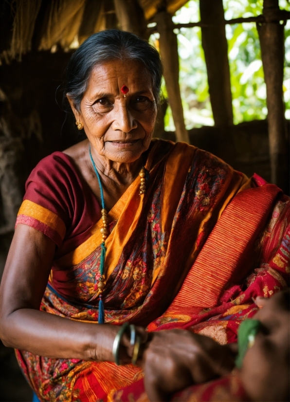 Plant, Temple, Happy, Sari, Adaptation, Tree