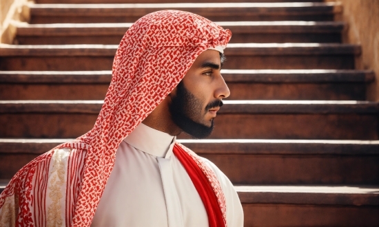 Chin, Sleeve, Beard, Temple, Red, Facial Hair