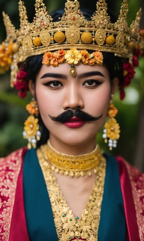 Hairstyle, Eye, Facial Expression, Organ, Temple, Yellow