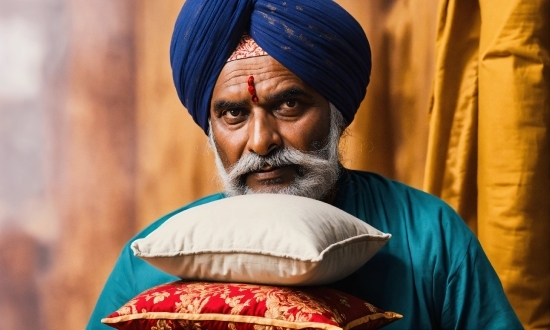 Forehead, Eye, Turban, Beard, Wrinkle, Moustache