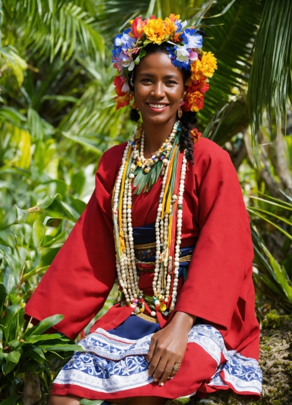 Smile, Lei, Flower, Plant, Headgear, Adaptation