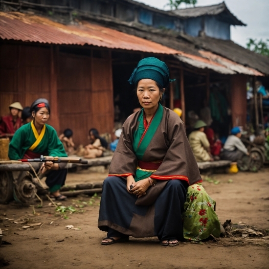 Temple, Rural Area, Sky, Travel, Landscape, Tints And Shades