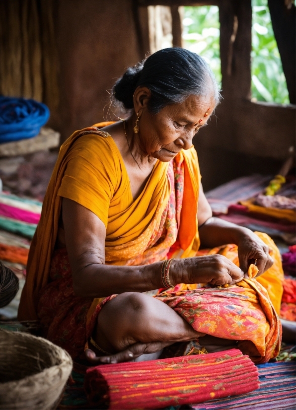 Blue, Human, Temple, Adaptation, Sari, Leisure