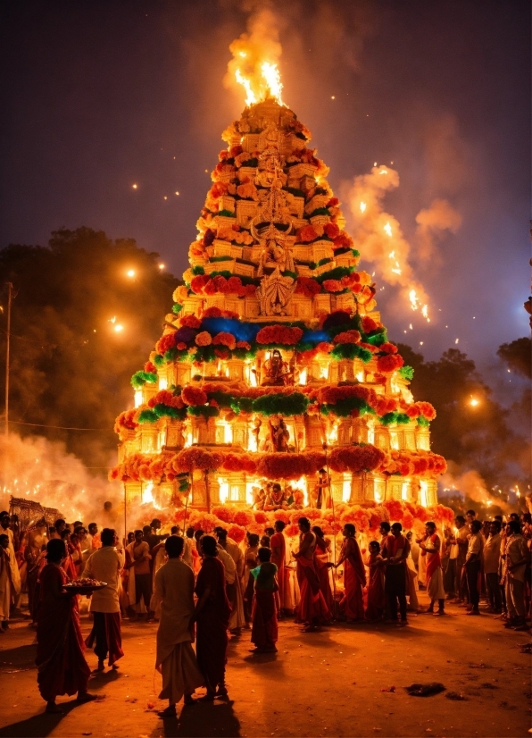 Sky, Plant, Christmas Tree, World, Temple, Tree