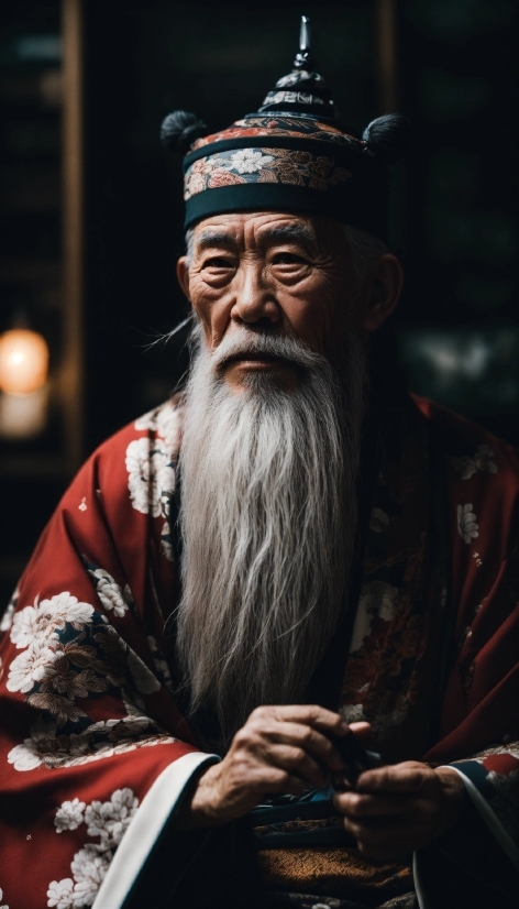 Beard, Human, Headgear, Wrinkle, Facial Hair, Moustache