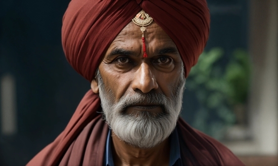 Forehead, Organ, Wrinkle, Turban, No Expression, Moustache