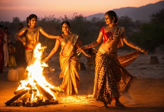 Sky, Smile, People In Nature, Happy, Fire, Landscape