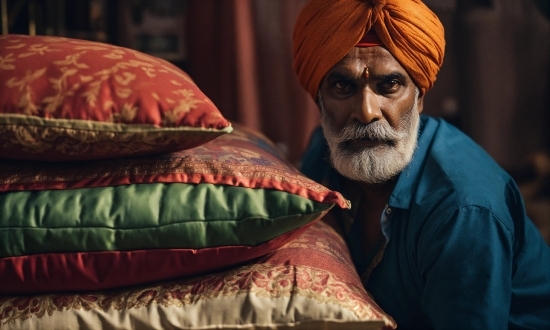 Eye, Comfort, Temple, Turban, Beard, Wrinkle