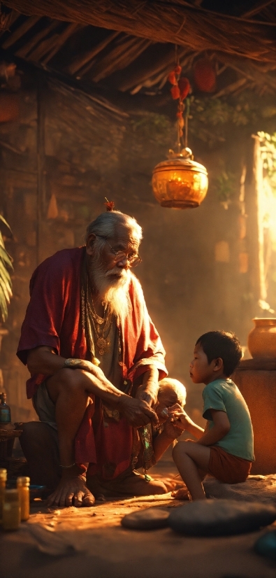 Human, Temple, Event, Darkness, Heat, Sitting