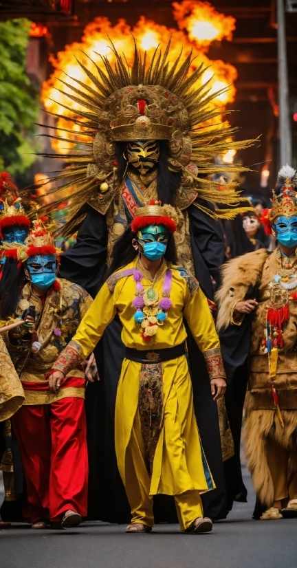 Hat, Temple, Entertainment, Yellow, Headgear, Performing Arts