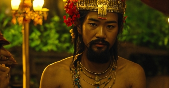 Black, Beard, Temple, Happy, Jewellery, Lantern