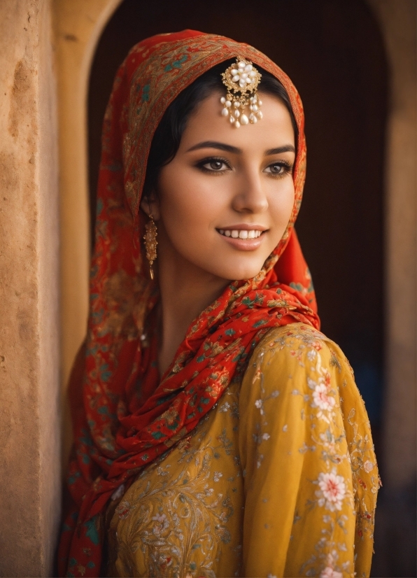 Clothing, Face, Smile, Lip, Flash Photography, Temple