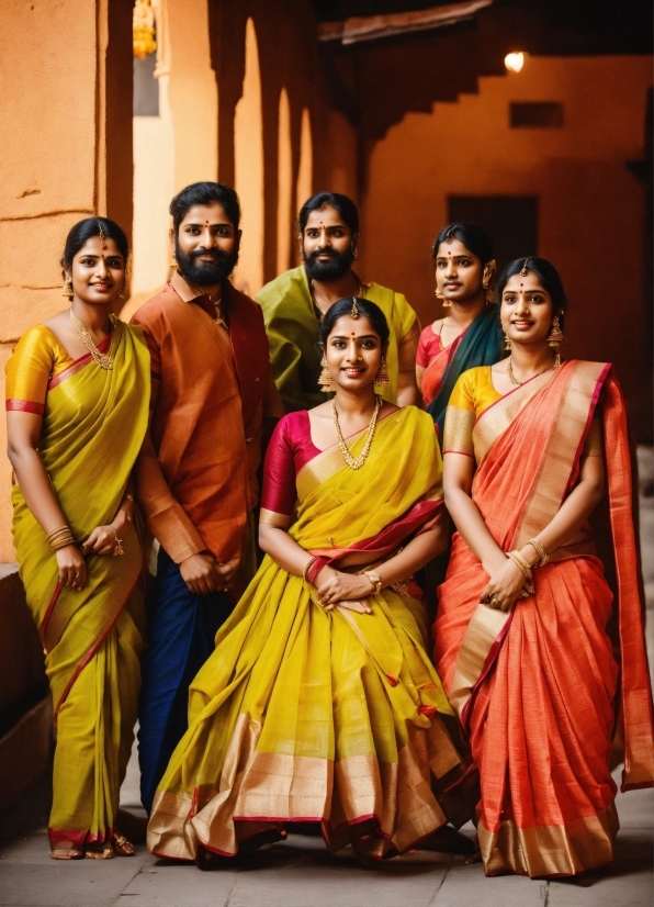 Smile, Trousers, Sari, Temple, Happy, Entertainment