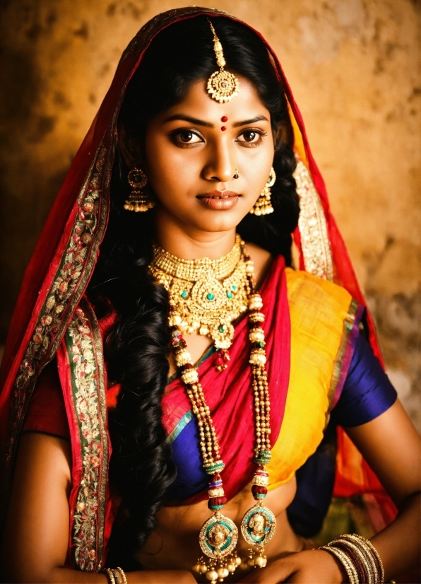 Skin, Eye, Sari, Human Body, Flash Photography, Temple