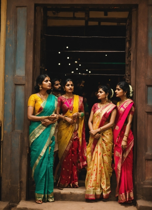 Eye, Sari, Door, Fashion Design, Entertainment, Magenta