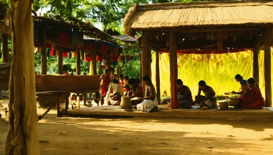 Temple, Tree, Shade, Travel, Leisure, Arecales