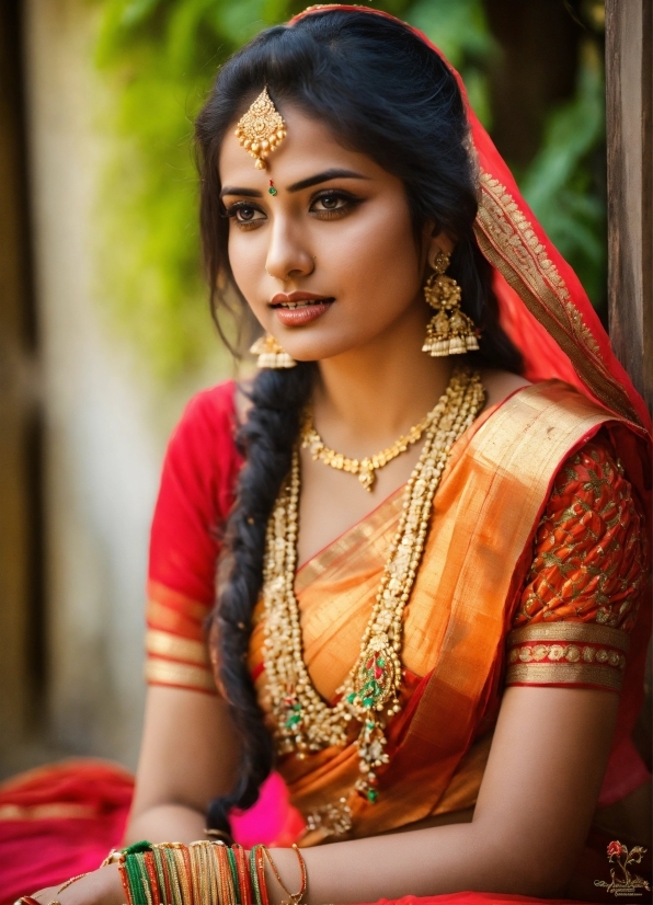 Temple, Flash Photography, Sari, Black Hair, Adaptation, People In Nature