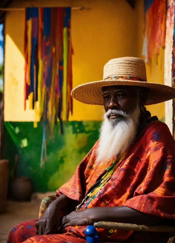 Chin, Hat, Human, Temple, Sun Hat, Beard