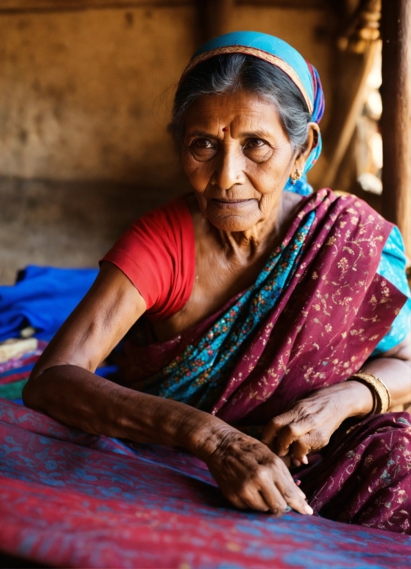 Face, Chin, Eye, Temple, Neck, Sari