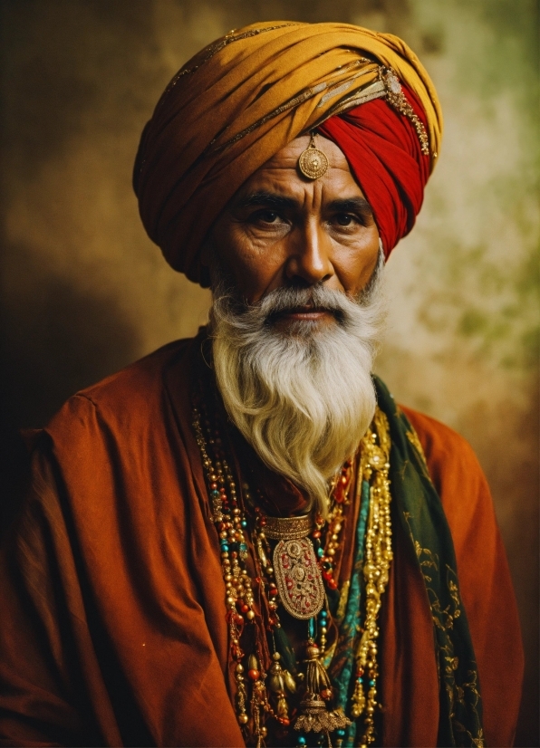 Beard, Wrinkle, Facial Hair, Turban, Moustache, Event