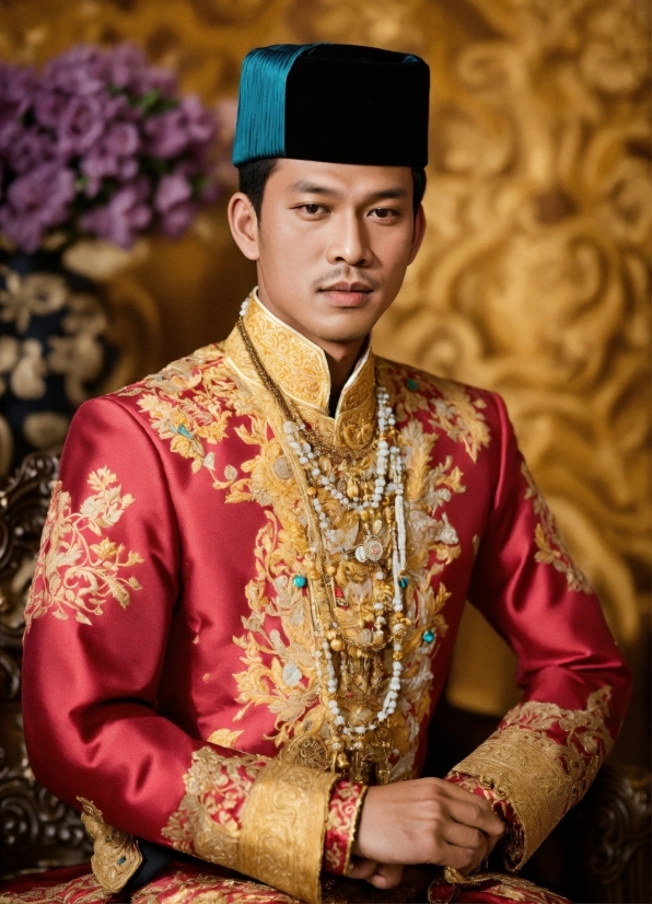 Human Body, Temple, Textile, Sleeve, Hat, Formal Wear