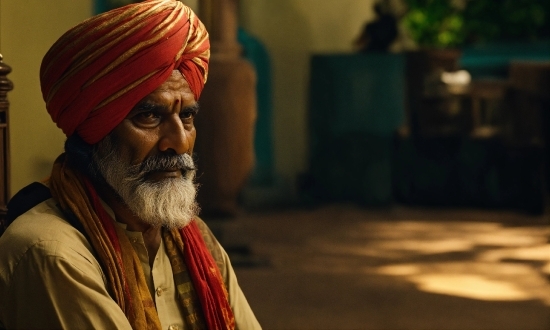 Eye, Beard, Turban, Wrinkle, Landscape, Facial Hair