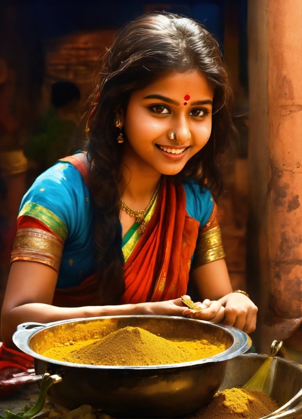 Food, Smile, Temple, Yellow, Tableware, Ingredient