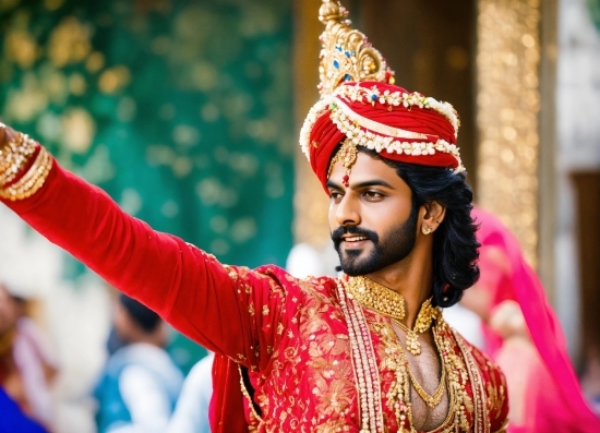 Human, Temple, Gesture, Happy, Red, Jewellery