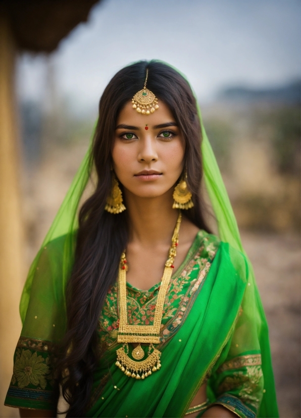 Fashion, Flash Photography, Happy, Sari, People In Nature, Black Hair