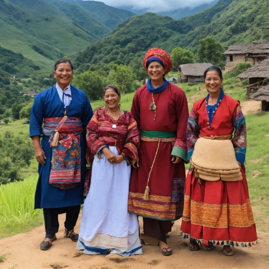 Smile, Plant, Mountain, Temple, Cloud, Travel