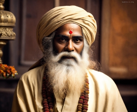 Forehead, Head, Eye, Beard, Turban, Facial Hair