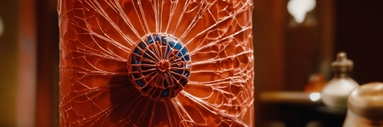 Plant, Orange, Art, Circle, Symmetry, Electric Blue