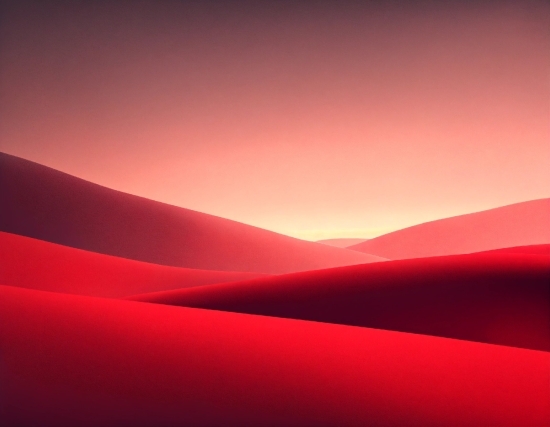 Slope, Tints And Shades, Horizon, Landscape, Magenta, Art