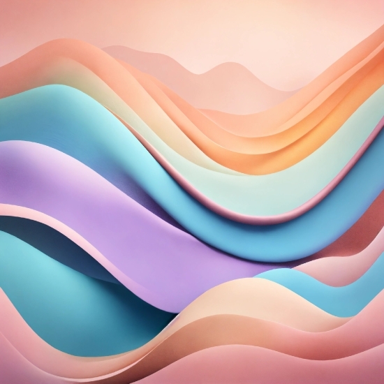 Azure, Slope, Pink, Art, Line, Painting