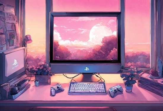 Computer, Personal Computer, Table, Furniture, Computer Keyboard, Computer Monitor