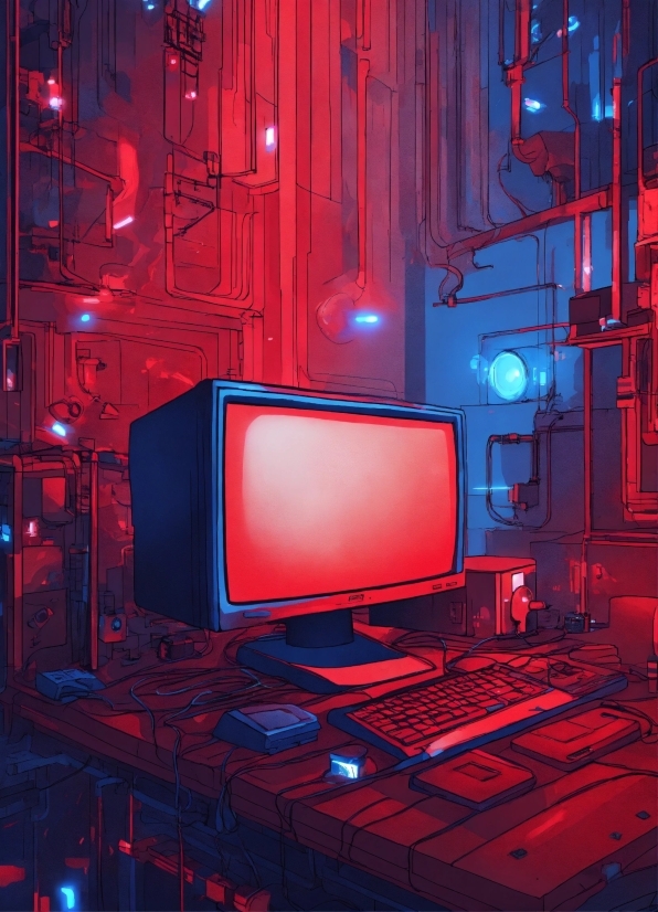 Building, Purple, Entertainment, Interior Design, Computer, Red