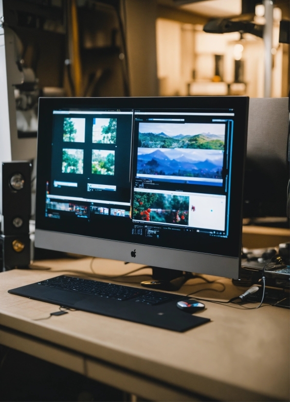 Computer, Personal Computer, Computer Monitor, Table, Computer Desk, Computer Keyboard