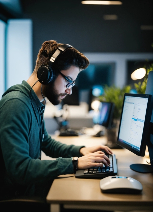 Computer, Personal Computer, Table, Peripheral, Input Device, Computer Keyboard