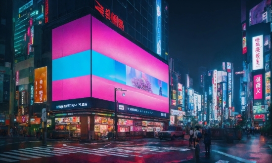 Building, Skyscraper, Pink, Cityscape, Magenta, Tower Block