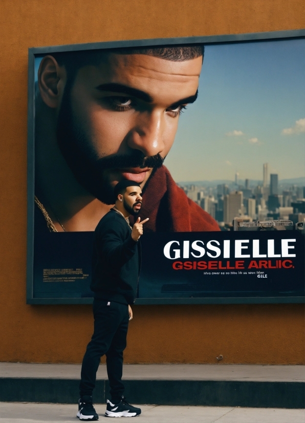 Cool, Beard, Font, Flash Photography, Sky, Poster