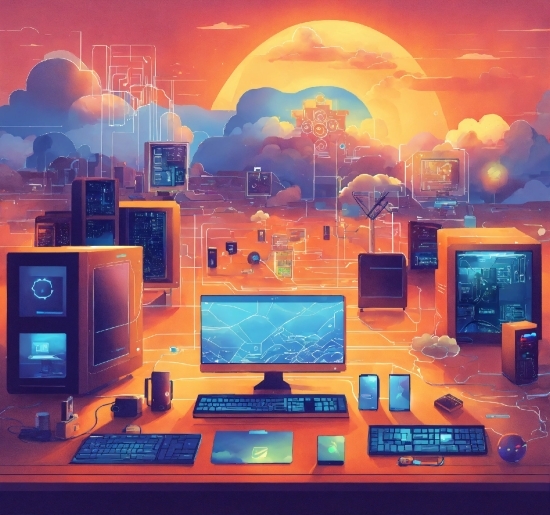 Computer, Personal Computer, World, Light, Computer Monitor, Peripheral