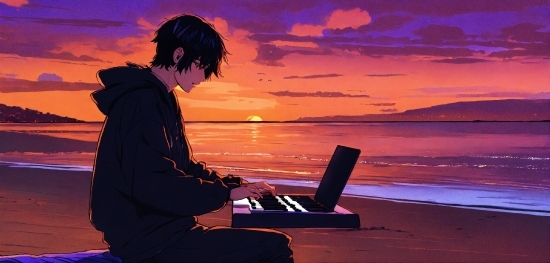 Cloud, Sky, Musical Instrument, Piano, Water, Keyboard