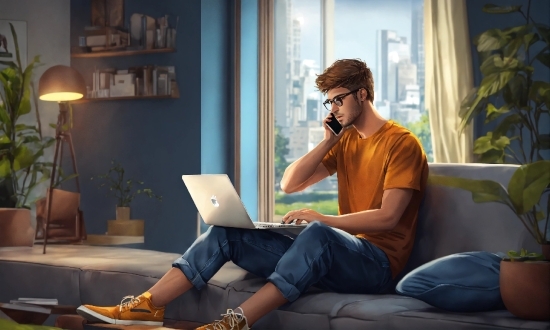 Jeans, Computer, Plant, Shoe, Personal Computer, Laptop