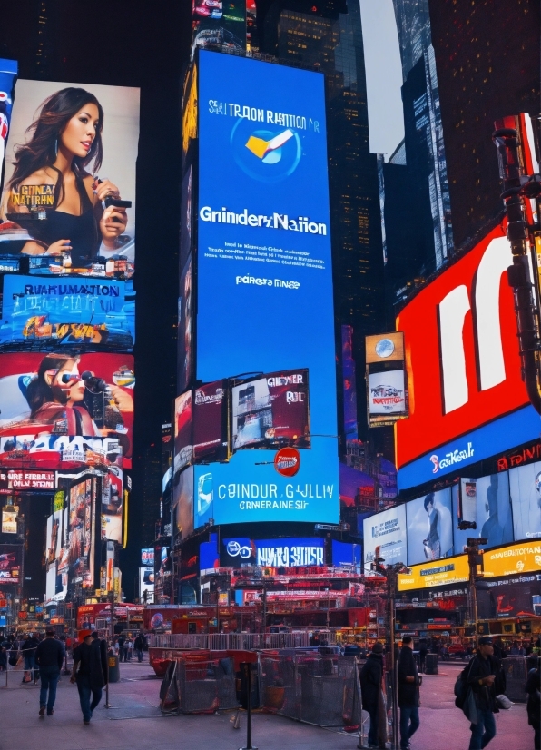 Building, Photograph, Skyscraper, Light, Product, Billboard