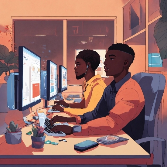 Table, Personal Computer, Computer, Computer Monitor, Computer Desk, Peripheral
