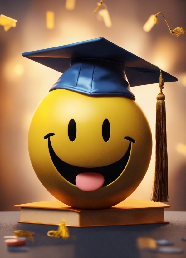 Smile, Happy, Emoticon, Mortarboard, Event, Still Life Photography