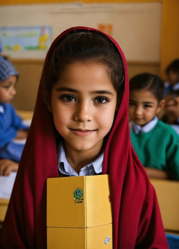 Clothing, Face, Smile, School Uniform, Happy, Academic Institution