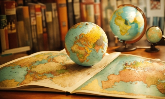 Furniture, World, Dishware, Green, Globe, Map