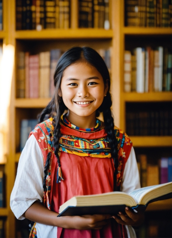 Smile, Happy, Shelf, Bookcase, Book, Event