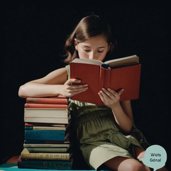 Hair, Book, Publication, Wood, Flash Photography, Happy